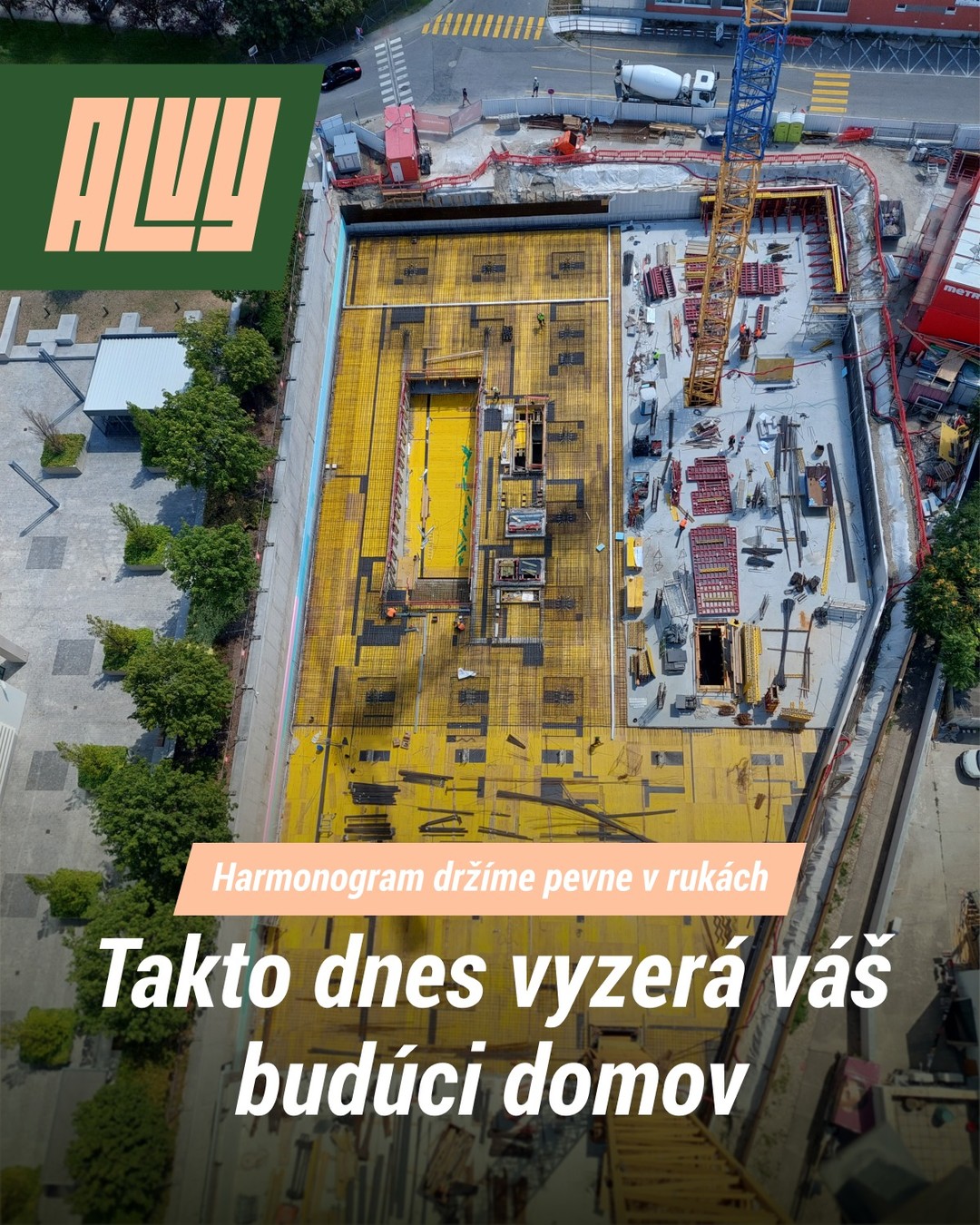 🏗️Pozrite sa, ako stavba na Mlynských nivách napreduje každým dňom. Pri projekte ALVY dodržiavame stanovený harmonogram s maximálnou presnosťou a precíznosťou. Žiadne neistoty, iba poctivá stavbárska práca, ktorú môžete sledovať priamo pred vašimi očami. Vyberte si svoje nové mestské bývanie s istotou včasného odovzdania a bez kompromisov na kvalite.👷‍♂️

👉https://www.alvy.sk